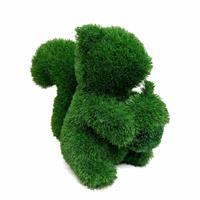 Gartentraum.de Topiary Eichhörnchen mit Nuss als dekorative Formschnitt Gartenfigur - Eichhörnchen Zelos / 35cm