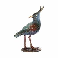 Gartentraum.de Outdoor Bronzeguss Vogelfigur farbig - Kiebitz