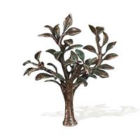 Gartentraum.de Kleiner Bronzedeko Baum - wetterfest - Baum Cane / Bronze braun