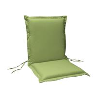 Gartentraum.de Niedriglehner Sitzauflage für Gartenstühle - wasserabweisend - Mollis Sitzauflage Grün