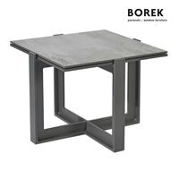 Gartentraum.de Alu-Gartentisch von Borek mit Dektonplatte - Beistelltisch Faro / Tischplatte Aura