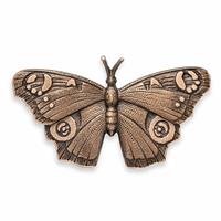 Gartentraum.de Dekoratives Bronze Schmetterlingsornament für die Gartengestaltung - Schmetterling Acacia / Bronze Wachsgusspatina / 5,5x9,5x1cm (HxBxT)