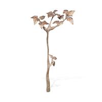 Gartentraum.de Baum Skulptur aus Bronze für Steine und Sockel - Baum Ramus / Bronze braun