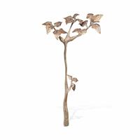 Gartentraum.de Baum Skulptur aus Bronze für Steine und Sockel - Baum Ramus / Bronze hellbraun