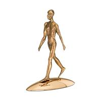 Gartentraum.de Goldene Mann Bronzeskulptur - limitiertes Design - Reflection of Being (Him)