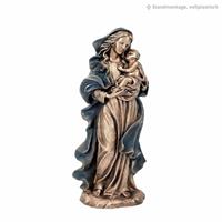 Gartentraum.de Heilige Gottesmutter mit Kind aus Bronze - Maria die Beschützende / 45cm