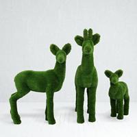 Gartentraum.de Topiary Gartenfiguren Rehbock, Reh & Kitz im Set - Arietes Set