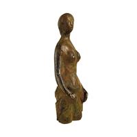 Gartentraum.de Frauenskulptur klein - limiterte Torsofigur aus Bronze - Torso