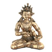 Gartentraum.de Buddhistische Gottheit als kunstvolle Bronze Skulptur  - Jambhala, Gott des Reichtums