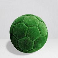 Gartentraum.de Wetterfester Fußball - XXL Gartendeko aus GFK & Kunstrasen - Calcio