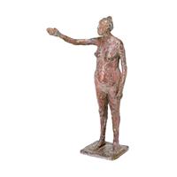 Gartentraum.de Den Weg zeigende Frauenfigur aus Bronze - limitiert - Anna