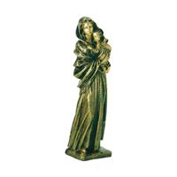 Gartentraum.de Maria mit Kind im Arm als Garten Bronzeskulptur - Madonna Brila