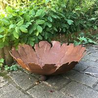 Gartentraum.de Dekorative Schale aus Rost Metall für den Garten - Testa Gratum / 35cm