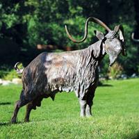 Gartentraum.de Limitierte Bronzeskulptur Ziegenbock - lebensgroß - Ziegenbock