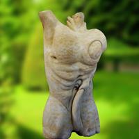 Gartentraum.de Moderner Torso Mann - Muzael / Sand