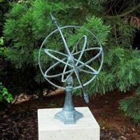 Gartentraum.de Bronze Sonnenuhr mit Standfuß- Kolumbus