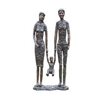 Gartentraum.de Moderne Gartenstatue Eltern mit Kind - Parento