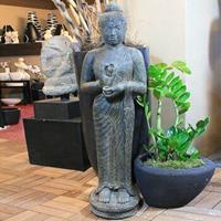 Gartentraum.de Große Buddha Steinfigur für den Garten / 119 cm