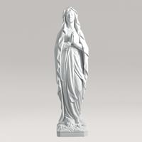 Gartentraum.de Klassische Madonnenstatue aus Marmorguss - Madonna Mirabel