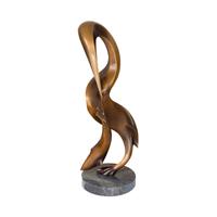 Gartentraum.de Bronze Vogelskulptur - limitiertes Designerhandwerk - Pelikan