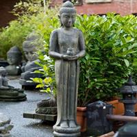 Gartentraum.de Große Buddhafigur aus Stein für den Garten - Kasyapa