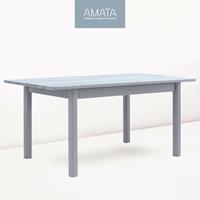 Gartentraum.de Gartentisch aus Massivholz - grau - modern - 160x90cm - Amata Tisch 160
