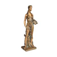 Gartentraum.de Künstler Frauenstatue limitiert aus Bronzeguss - Sommer