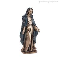 Gartentraum.de Bronzefigur Himmelskönigin farbig - Maria die Segnende / 30cm