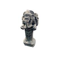 Gartentraum.de Stehender Ganesha Skulptur aus Flussstein - Chota