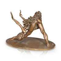 Gartentraum.de Kleine Bronzestatue Ballerina tanzt vom Künstler - Ballerina Galina