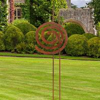 Gartentraum.de Moderne Designer Gartenskulptur aus Eisen - Sculptura Spiralis I