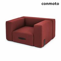 Gartentraum.de Outdoor Loungesessel aus Sunbrella mit Haube - Miami Sessel - Miami Sessel / Taupe / mit Abdeckhaube