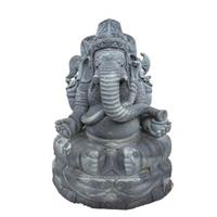 Gartentraum.de Ganesha Buddha Elefant Skulptur aus Stein - Kiranmala