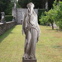 Gartentraum.de Historische Garten Skulptur aus Steinguss - Caryatid / Sand