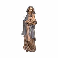 Gartentraum.de Outdoor Bronzestatue Maria mit Kind - Madonna Beda / Bronze