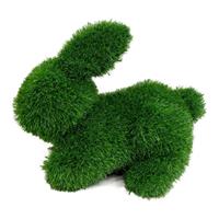 Gartentraum.de Kleine Häschenfigur aus Kunstrasen als Gartendekoration - Hase Arion