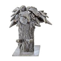 Gartentraum.de Bronze Eulenskulptur Waldgeist - Künstleredition - Gufo Reale