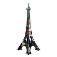 Gartentraum.de Upcycling Figur Eiffelturm aus recycelten Ölfässern - Pop Art Stil - Eiffelturm