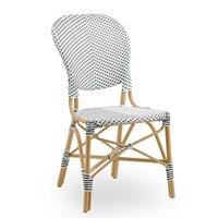 Gartentraum.de Ausgefallener Stuhl für den Garten mit Punkte Muster - Gartenstuhl Karina