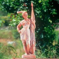 Gartentraum.de Frauen Gartenfigur aus Terracotta - Greta