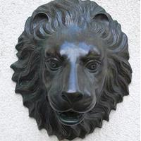 Gartentraum.de Edler Bronze Löwenkopf als Wandrelief - Lionhard