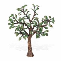 Gartentraum.de Dekorative Baum Figur aus Bronze für den Garten - Virula / Bronze grün