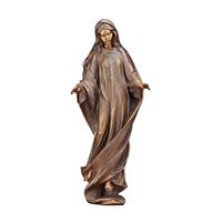 Gartentraum.de Herabblickende Madonna mit ausgebreiteten Armen aus Bronze - Pacis Madonna / 50x21x16cm (HxBxT)