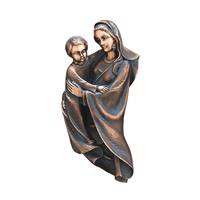 Gartentraum.de Bronze Wandrelief Madonna mit Kind für draußen - Matris Immortalis