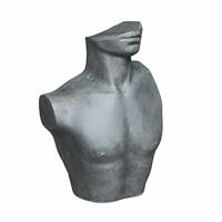 Gartentraum.de Männlicher Torso aus Polystone in Zement Optik antik - Astero