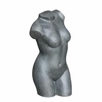 Gartentraum.de Weiblicher Torso aus Polystone in Zement Optik antik - Asterta