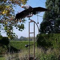 Gartentraum.de Schwingende Vogelskulptur rostend - Adlerfigur - Aderano