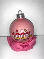 GroenRijk Kerstbal glas 8 cm 100% Oeteldonker | Roze