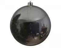 Kaemingk - Bruchfeste Outdoor xxl Weihnachtskugel Silberfarben ø 25 cm aus Kunststoff