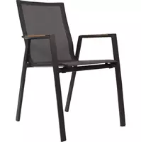 Lesli Living Tuin Stapelstoel Tarragona Teak Negro